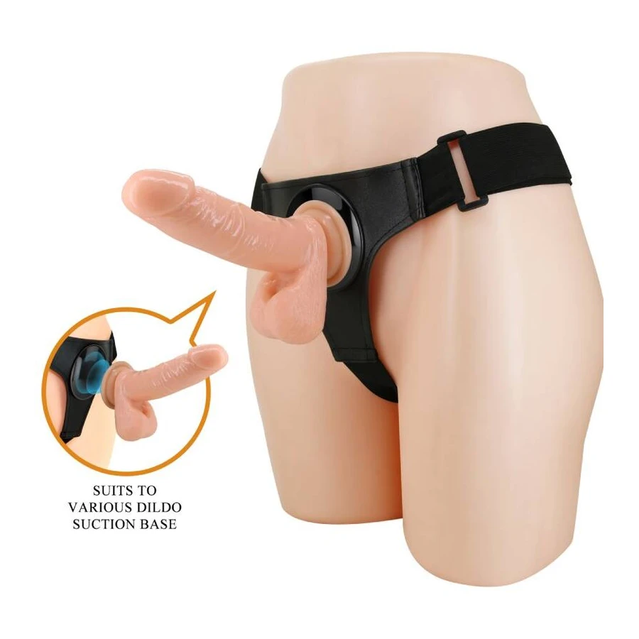 PRETTY LOVE - IMBRAGATURA SLIP UNIVERSALE CON DILDO TOM 20 CM NATURALE
